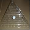 China Acrylic Clear Golf Ball Display Case Counter top Plexiglass Ball Holder Riser wholesale