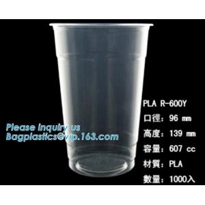 PLA compostabale Cup, PET Cup, PP Cup, PS Top Snack Cup Straw, Food Takeout Box, Salad Plastic Bowl Pulp