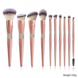 China Custom Label Fluffy Makeup Brush Set 14pcs With OPP Bag supplier
