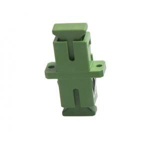 China Green color Ceramic or Bronze Sleeve SC APC Duplex Fiber Optic Adapter for CATV Networks supplier