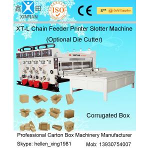China Auto Chain Feeding Flexo Printing Slotting Corrugated Carton Box Making Machine supplier