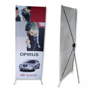 Portable adjustable x banner stand W60-80 x H160-180cm Aluminum Material
