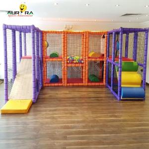 China Small Soft Indoor Play Area Equipment Kids Play Room Area Games Mcdonalds Purple supplier