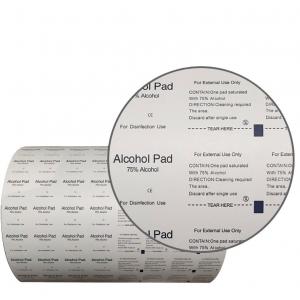 Medical Aluminum Foil Paper for Alcohol Antiseptic Wipes in 1-9 Color Options