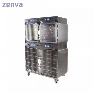 China Stainless Steel Veterinary Oxygen Cage Pet Infrared Therapy Cage supplier