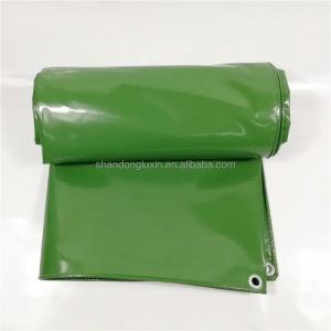 China Blue Fireproof Waterproof Canvas PVC Tarpaulin Sizes and List for Construction Sites supplier