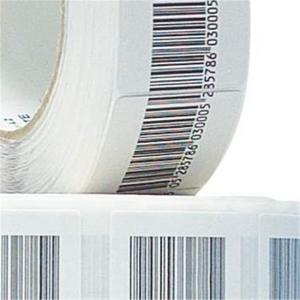 China Custom 8.2Mhz Paper 4*4 Seal Sticker EAS RF Label Anti Theft For Retail Store supplier