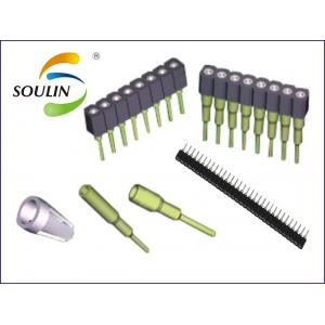 China Plastic Straight H3.0 Round Pin Header Connector 1.778mm Pitch supplier