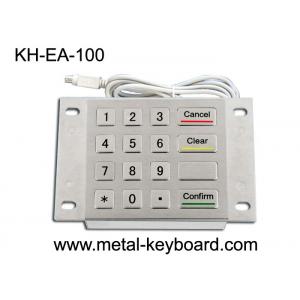 China 4X4 Matrix SS Metal Keypad Rugged R232 Rugged For Bank Kiosk supplier
