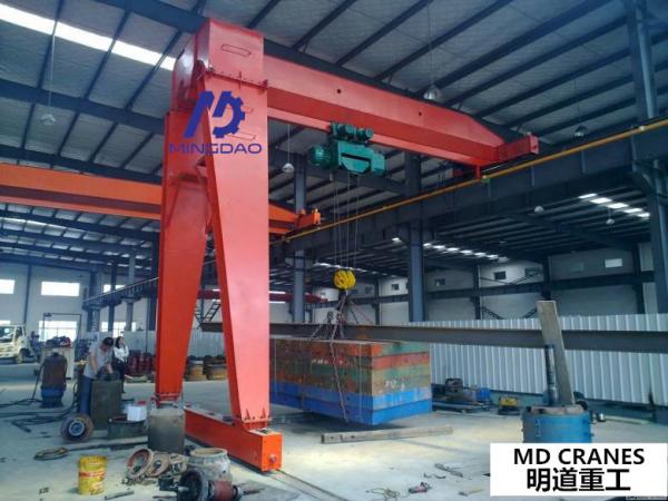 Double Girder Semi Half Gantry Crane 25 ton with Heavy Duty Trolley