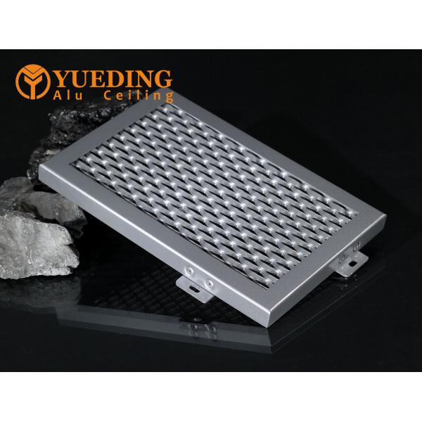 Expanded Aluminum Mesh Panels Exterior Curtain Wall Cladding Customized Colored