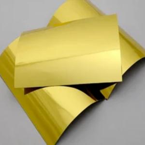 ODM Golden Metallized Board Paper Packaging Board For Box Packaging