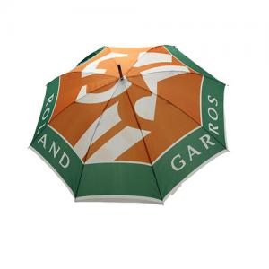 China Custom Logo Pongee Fabric Straight Handle Umbrella TUV Approval supplier