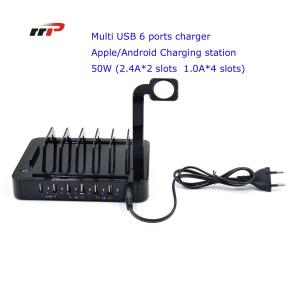 China Multi Device 6 Port 5.0v 8.8a Usb Charging Station Apple Android Ipad Iwatch Use supplier