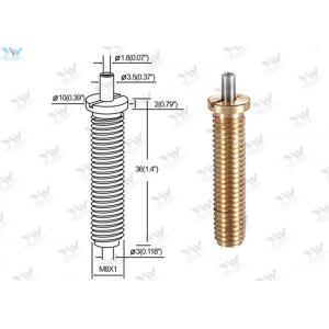 China Precision M 8 Fully Threaded Brass Cable Gripper / Aircraft Cable Adjustable Fittings wholesale