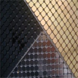 China Decorative Aluminum Sequins Fabric Mesh For Table Cloth / Table Runner supplier