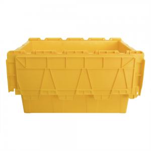China Transport Logistic Turnover Essential Stackable Solid Box Style Plastic Crate with Lid supplier