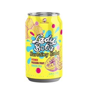 Passion Fruit with Lychee Bursting Boba Bubble Tea - 320ml - Your Supplier for Wholesale and Retail Bubble Tea Products