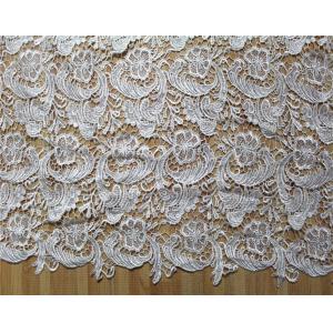 Garment Accessories Chemical Lace Fabric  Water Soluble lace fabric in White Color