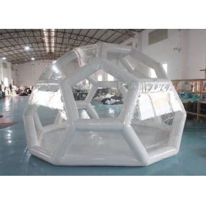 China Outdoor Portable 4m Air Sealed Clear Transparent PVC Inflatable Soccer Bubble Camping Tent supplier