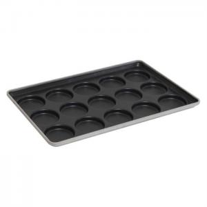 Glazed Aluminium Baking Tray NSF 41005 15 Mold Muffin Top Baking Pan Hamburger Bun