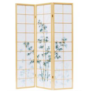 China Villa Hotel Bedroom Screen Living Room Bamboo Screen Dividers Folding Partition Privacy Screen supplier