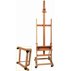 Simple Portable Collapsible Artist Painting Easel Large Picture Frame Easel With Wheel