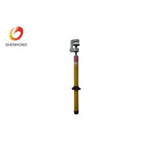 Short Circuit Portable Grounding Rod / Earthing Rod With Flat Clipper Jaws