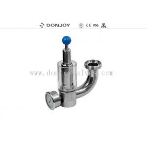 316L Pressure Safety Valve With Pressure Guage exhaust valve with glass window
