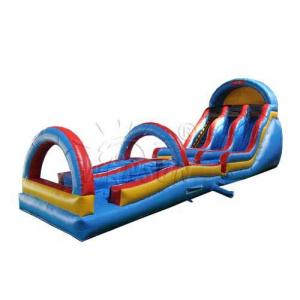 0.9mm PVC Tarpaulin Inflatable Water Slip And Slide 14.6x3.7x6.1m