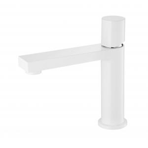 CONNE White Single Hole Bathroom Faucet 25mm Ceramic Cartridge Laundry Basin Taps