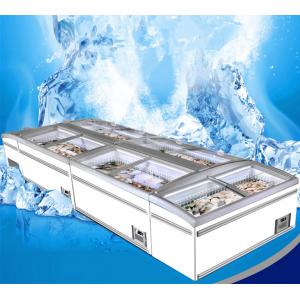 China 8 Ft Large Supermarket Freezer Sliding Glass Door Freezer For Chicken Storage supplier