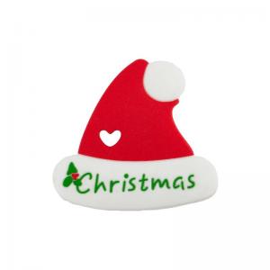 Christmas Custom Silicone Teether Safe Soft Eco Friendly For Baby Teething