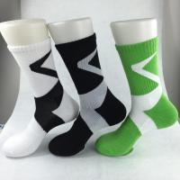 China Yellow Anti - Foul Cotton Ankle Socks , Black / Green Elastane Mens Short Ankle Socks on sale