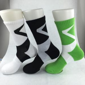 China Yellow Anti - Foul Cotton Ankle Socks , Black / Green Elastane Mens Short Ankle Socks supplier