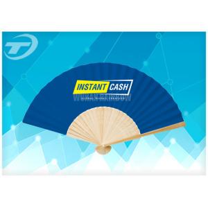 China 21cm Promotional Bamboo Folding Hand Fans With Paper Or Fabric supplier