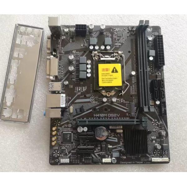Customized H410M DS2V In tel H410 DDR4 USB3.2 Micro-ATX New 64G Double Channel Support 10 gen 1200 CPU Motherboard GA H410M DS2V