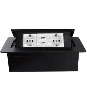 China Multimedia Recessed Table Pop Up Outlets Waterproof 125 Volts supplier