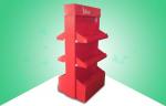 Eco Friendly Red cardboard pop displays Three Shelve To Sell Nightgown & Toys