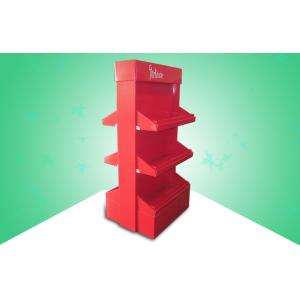 China Eco Friendly Red cardboard pop displays Three Shelve To Sell Nightgown & Toys supplier