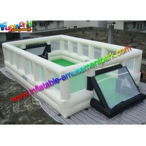 China White Inflatable Sports Games Football Field For Festival Activity supplier