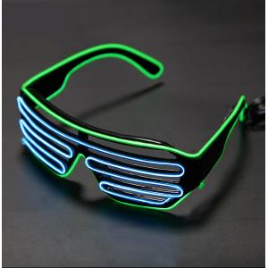 Light Up Flashing Shutter Glasses El Wire Luminous For DJ Party