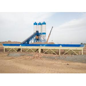 60m3/h belt type sand cement mixing machine automatic concrete batching plant italy