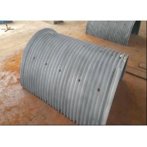 China Steel Wire Rope Winding Grooved Geometry Drum Skin For Marine Vessels supplier