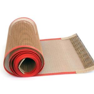 Heat Resistant Fiberglass Mesh Ptfe Conveyor Belts Good Air Permeability Non-Stick