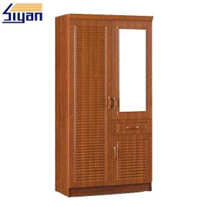 China Bedroom Furniture Shutter Style Wardrobe Doors PVC Surface OEM ODM Service supplier