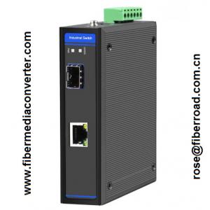 1x10/100/1000Base-TX to 1x1000Base-FX Industrial Fiber Media Converter (PoE in Optional)  FR-7N3101& FR-7N3101P