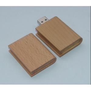 China engaving printing wooden usb stick, custom logo wooden usb memory stick, 16gb wooden book usb supplier