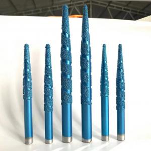 China Brazed diamond carving tools blue cnc router bit for marble Carving stone caring supplier