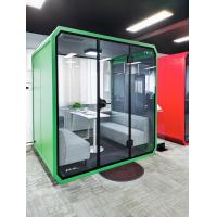 China 4 People Phone Booth Portable Soundproof Office Vocal Studio Booth on sale